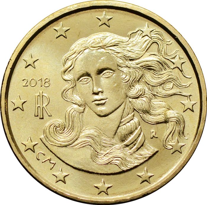10 евроцентов 2018 Италия (10 euro cent)