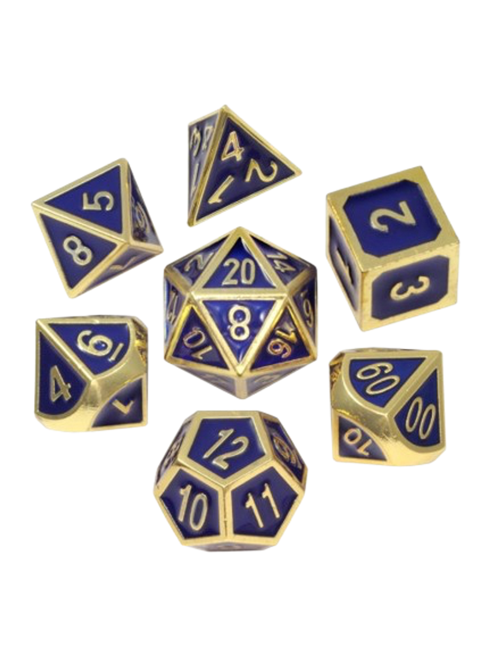 Набор дайсов Stuff-Pro (золотой с малиновой заливкой)