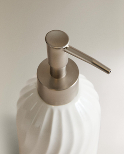 Zara Home дозатор для жидкого мыла, керамика, белый