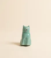 Крючок-скульптура — Маленький кот, голубой | vaya.for.fun