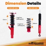 MaXpeedingrods Coilovers Suspension Lowering Kit подходит для автомобиля VW Golf R GTI MK7 15-19