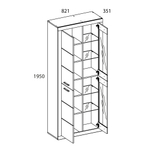 Шкаф с витриной