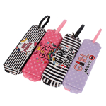 Пенал-косметичка "Girls" 6,5*4*20,5 см, кожзам, с ремешком, 4 дизайна микс