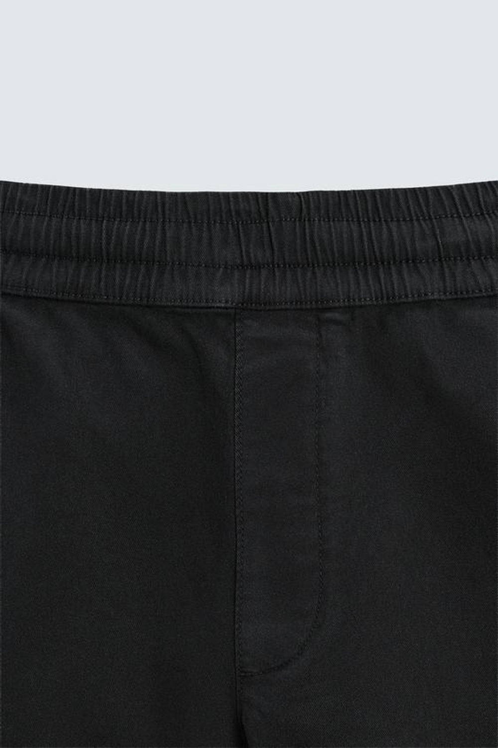 ZARA ШОРТЫ ИЗ ТВИЛА RELAXED FIT, ЧЕРНЫЙ