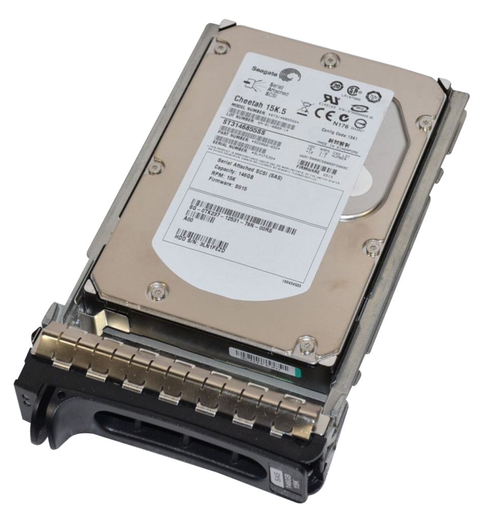 Жесткий диск Dell 15K.5 146,8Gb (U300/15000/8Mb) Dual Port SAS 3,5&quot; 0TK237