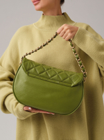 Кожаная сумка Azaro 30788 зеленый бамбук