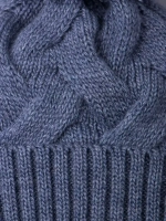 Шапка вязаная демисезонная на завязках для детей