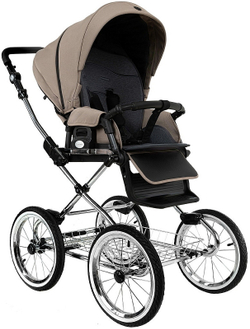 Детская коляска Roan Bass Next Classic d14 2.0 2 в 1 BSNC/90/2 Hazel/Black/руч.Black