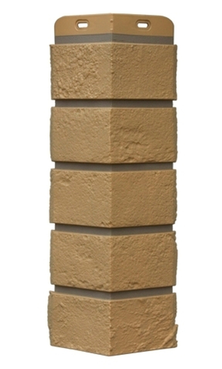 Угол наружный Grand Line Состаренный кирпич Элит Солома