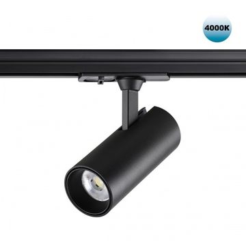Светильник трековый однофазный трехжильный светодиодный 15W 4000K 359154 черный PORT Selene Novotech