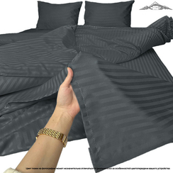 Сатин-страйп "Графитовый" | ш.240 см | 130 г/м² | хлопок-100%