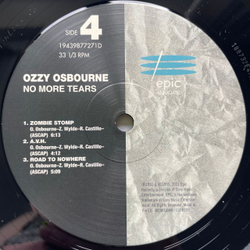 Виниловая пластинка LP Ozzy Osbourne No More Tears (Европейский Союз 2021)