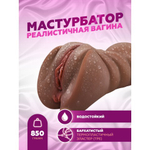Мастурбатор реалистичный Exciting pussy (коричневый)