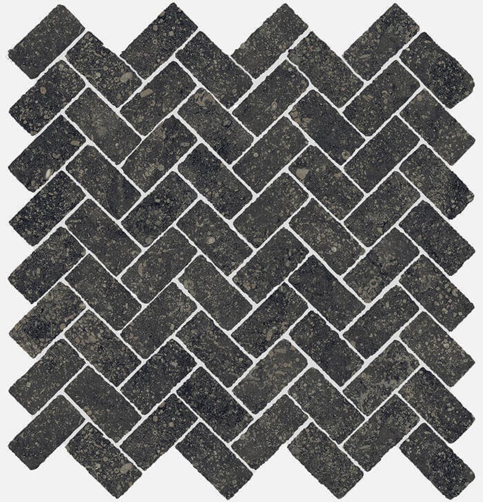 Italon Room Black Stone Mosaico Cross 29.7x31.5