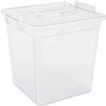 Контейнер 12л квадратный, с ручками, прозрачный