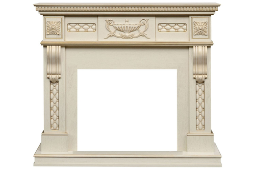 Каминокомплект Corsica - Слоновая кость с патиной с очагом Symphony 26'' DF2608-INT