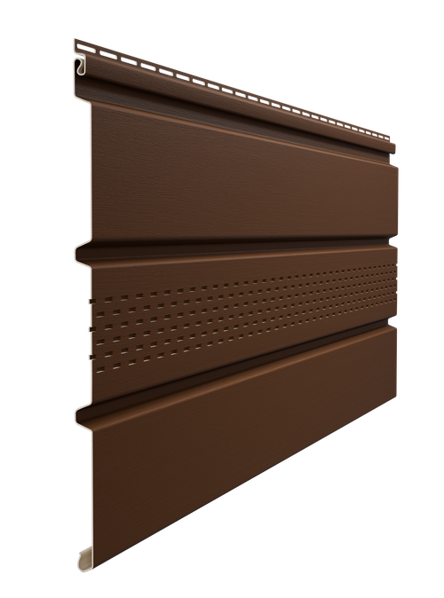 Döcke STANDARD Софит с центральной перфорацией (Каштан)