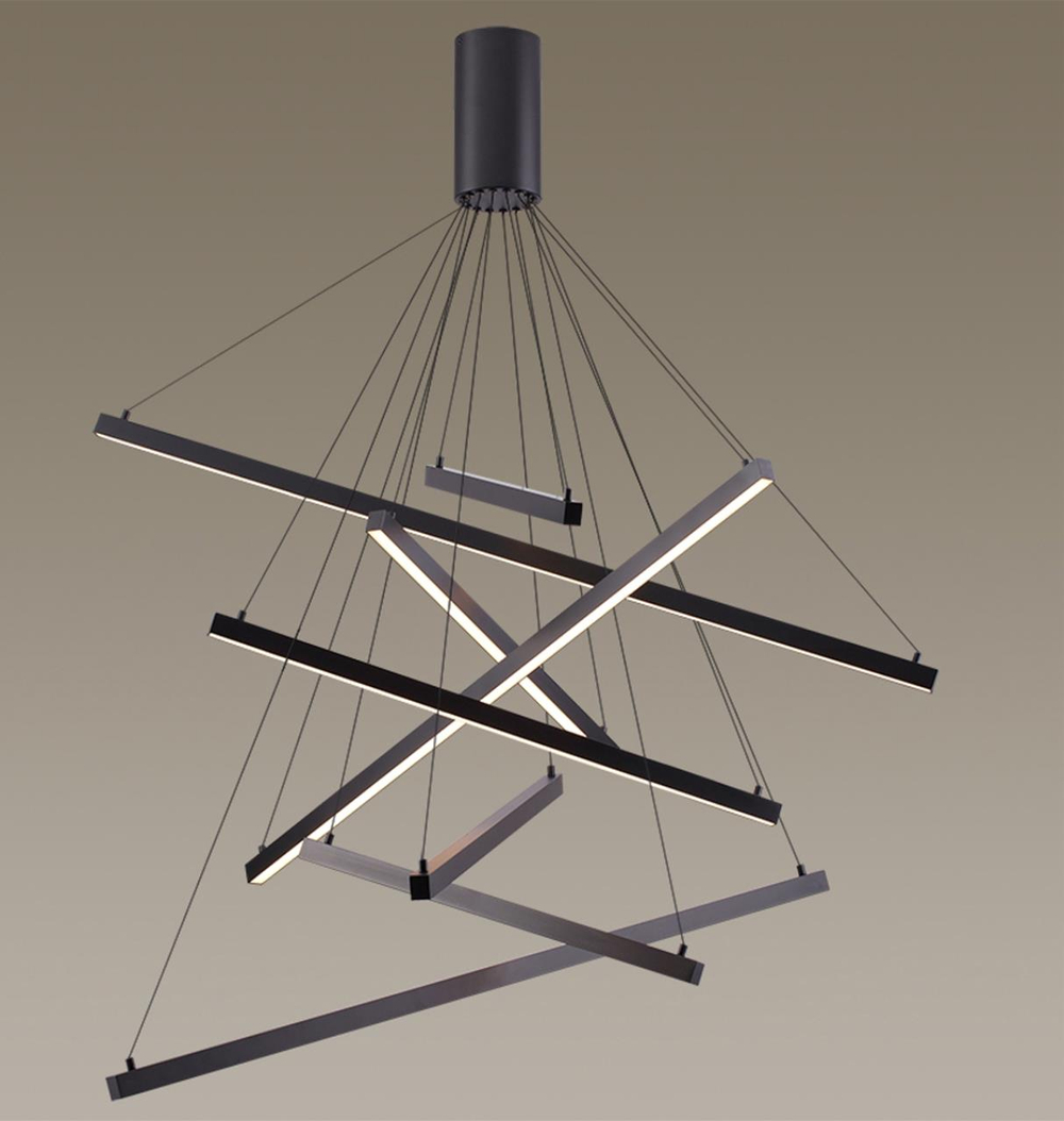 3860/96B L-VISION ODL20 309 черный/металл Подвесной светильник LED 3000K 96W 220V COMETA