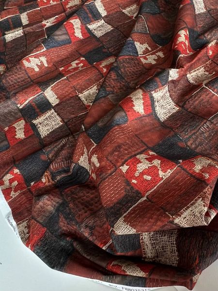 В ПУТИ, ЛОСКУТЫ, ЗЕМЕЛЬНЫЕ ЦВЕТА, ЯПОНСКИЙ СТИЛЬ - 100% хлопок 6