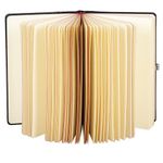 Скетчбук, слоновая кость 140 г/м2 130х210 мм, 80 л., КОЖЗАМ, застежка металл, BRAUBERG ART CLASSIC, "Inspiration", под кожу, черный, 116464