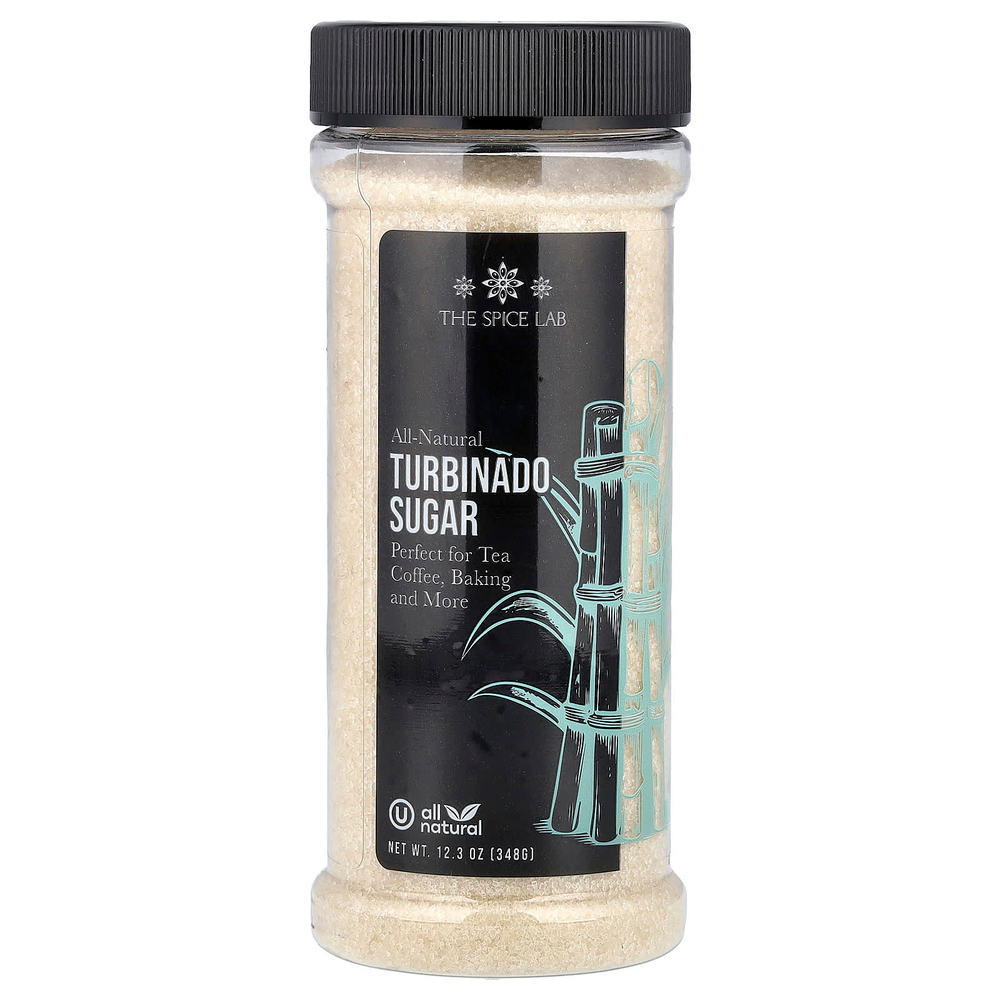 The Spice Lab, Сахар турбинадо, 348 г (12,3 унции)