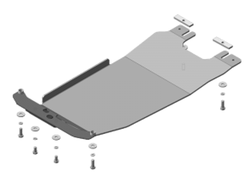 Защита КПП. 5 мм, Алюминий. для Subaru Forester 2013-2018 MOTODOR.32232