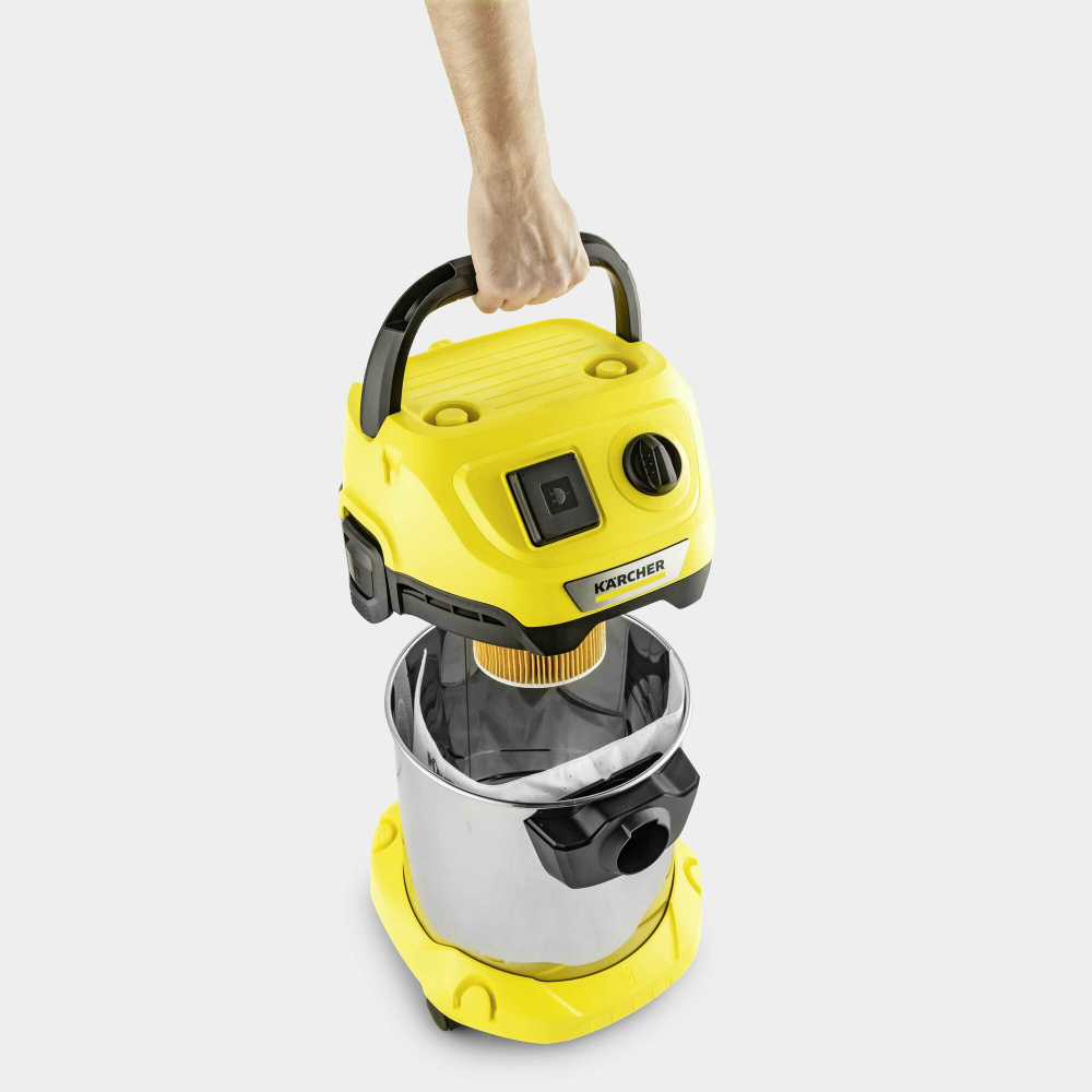 Хозяйственный пылесос KARCHER WD 3 P S V-17/4/20 (YSY) *EU 1000 Вт,17 л,шланг 2 м (1.628-190.0)