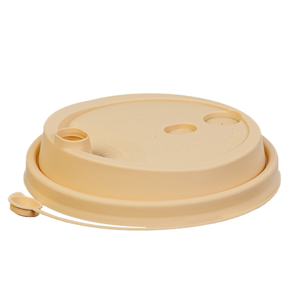 Крышки для стаканов 80мм с закрыв.носиком "Крафт" (50/1000шт)