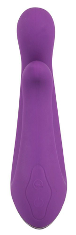 Фиолетовый перезаряжаемый вибратор Javida Double Vibe (Цвет: фиолетовый)