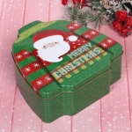 Банка жестяная 16,5*16,5*3,7см «Свитерок» Дед Мороз