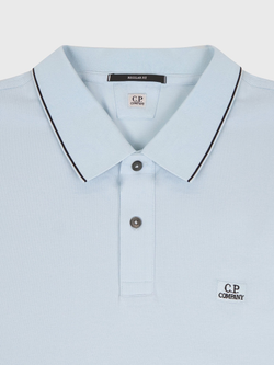 Поло C.P. Company Stretch Piquet Line Soft Blue