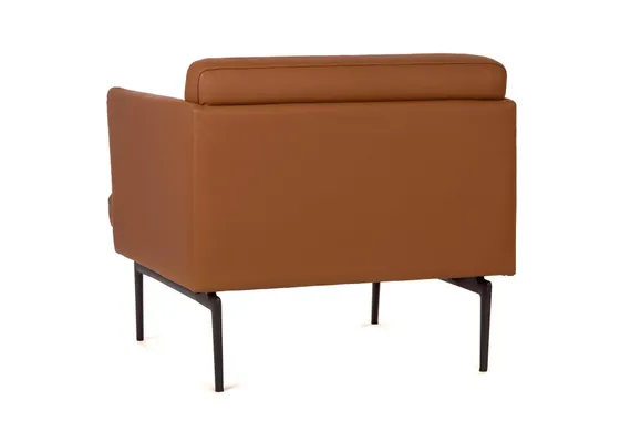 Кресло Bisq, коричневвая кожа