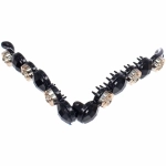 Заколка - банан для волос в пакете «PREMIUM», парадиз, цвет чёрный, 10см