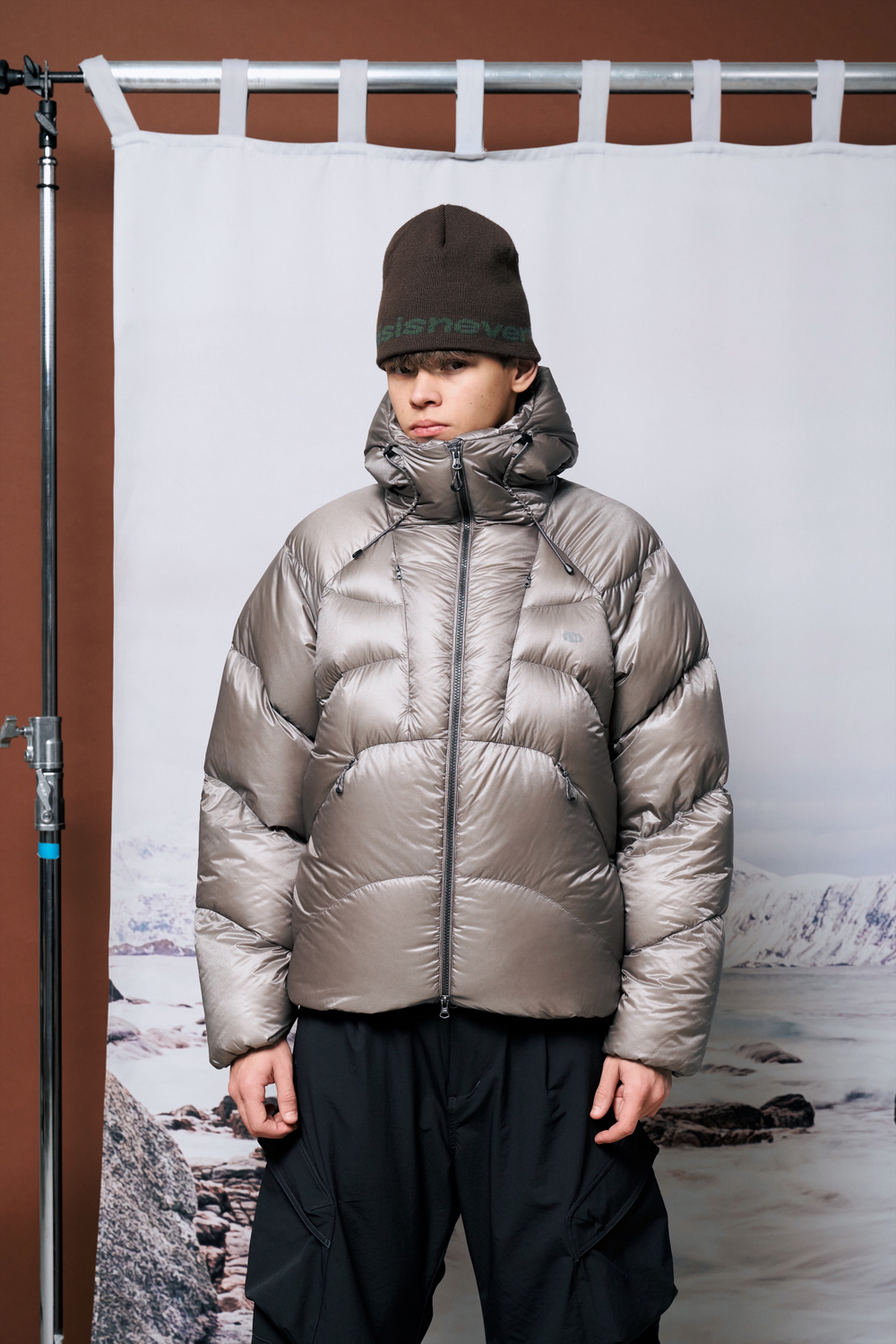 Куртка Nothomme Blue Monte Hooded Extreme Cold Down Jacket «Tibetan Incense Ash»