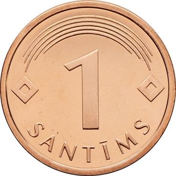 1 сантим 2007 Латвия