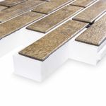 Клинкерная термопанель ППС Керамин Теннесси 3 Светло-коричневый 1020х455 мм