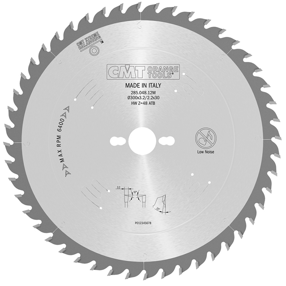 Диск пильный 300x30x3,2/2,2 мм Z=48 CMT 285.048.12M
