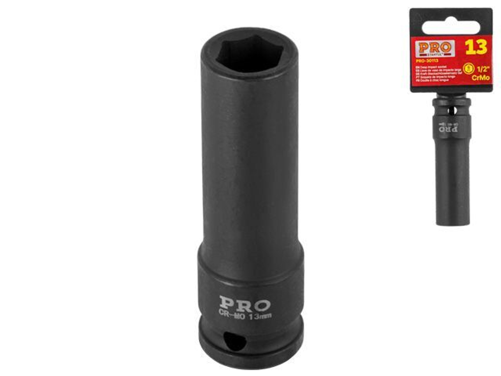 Головка ударная 1/2" 13мм 6гр. глубокая PRO STARTUL (PRO-30113)