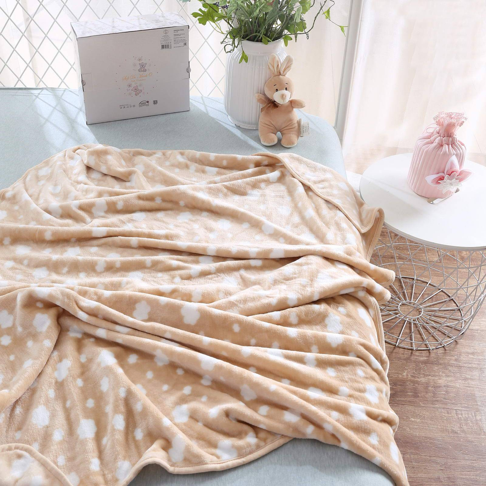 Плед 100x150 Sofi De MarkO Роджер бежевый