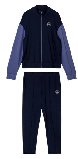 Женский теннисный костюм EA7 Tennis Pro - armani blue/deep cobalt