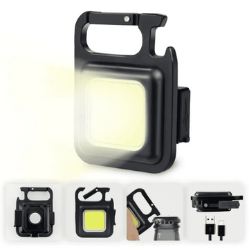 Светодиодный мини-фонарик COB с мультитулом и магнитным креплением