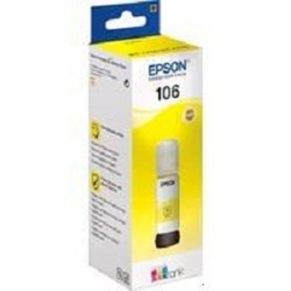 EPSON C13T00R440  Контейнер 106 с желтыми чернилами для L7160/7180, 70 мл.