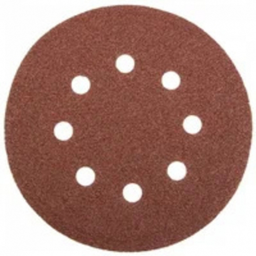 Круг шлифовальный 125 мм Р800 из абразивной бумаги на ворсовой подложке для липучки (5шт)