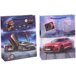 Пакет подарочный «Гонка» 26*32*10 см, микс