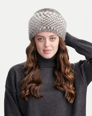 Шапка из меха норки