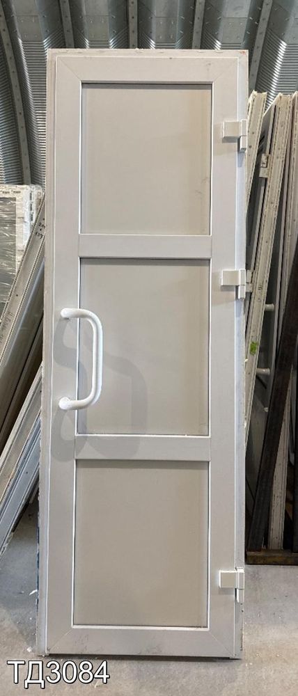 Дверь пластиковая входная Б/У 2040(в) x 700(ш)