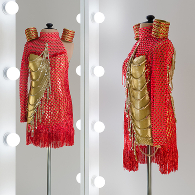 LA 025-01 Спортивное бальное платье для Латины (latina dress)