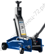 ЗУБР Т-77, 3 т, 192 - 533 мм, подкатной домкрат с высоким подъемом, Профессионал (43055-3)