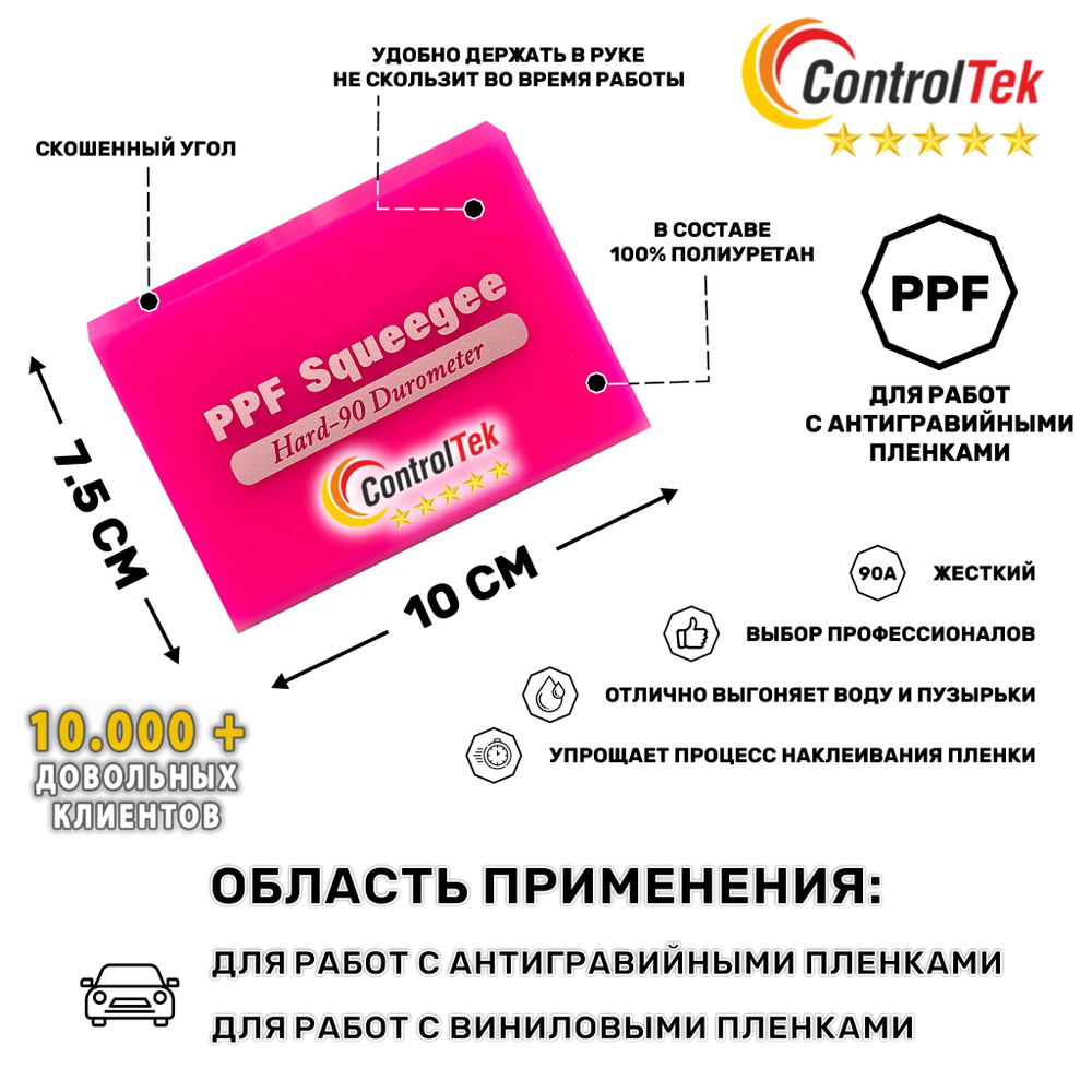 Выгонка для работы с PPF жесткая GA195PK