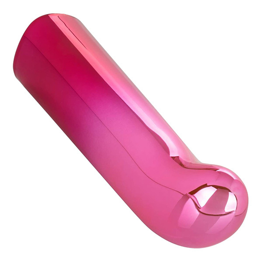 Розовый изогнутый мини-вибромассажер 12см California Exotic Novelties Glam G Vibe SE-4406-30-3